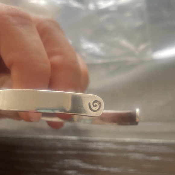 Wild Woman Stamped Silver cuff Bracelet - Picture 8 of 8